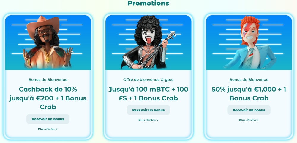 Casino en direct sur Neon 54 Casino